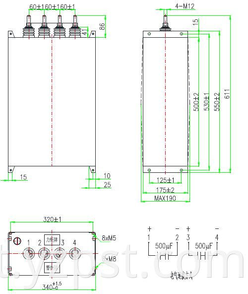 DC-Link capacitor customized